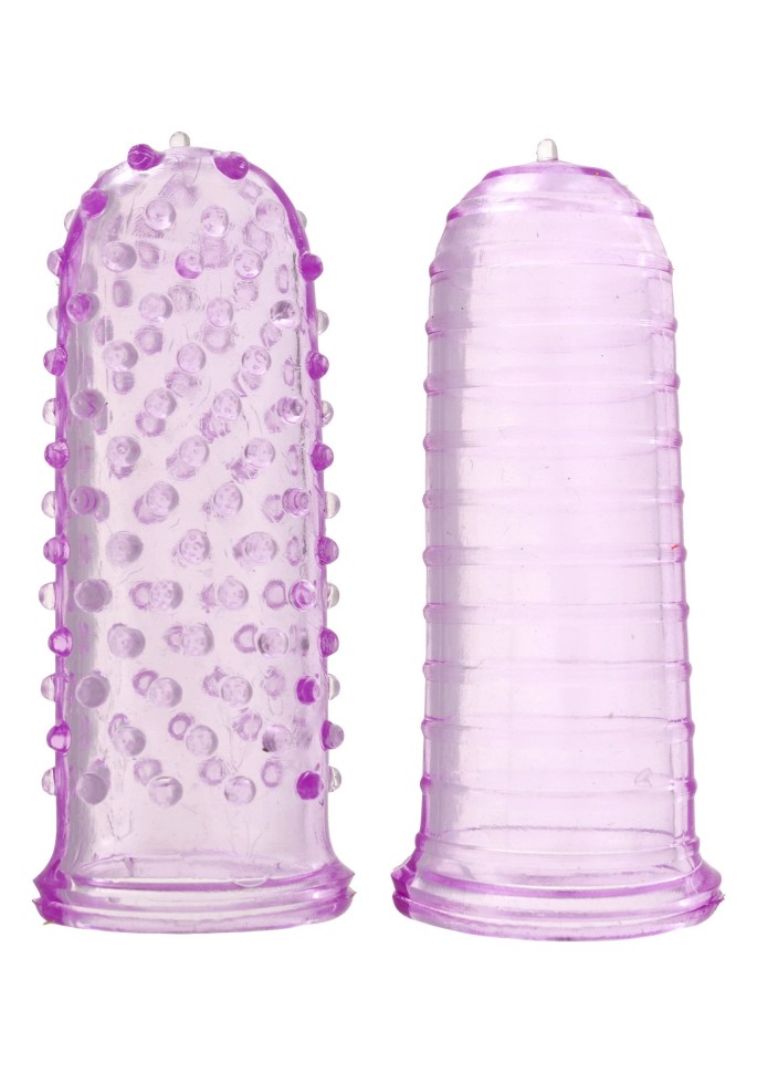 Набір рельєфних насадок на палець Sexy finger фіолетовий, 7 х 3 см