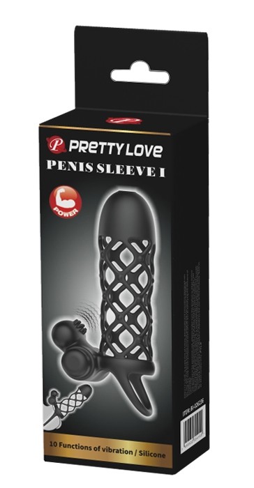 Насадка з вібрацією Pretty Love-Penis sleeve I, BI - 026236