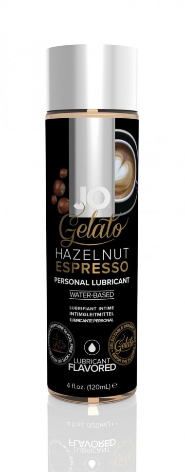Змазка на водній основі System JO GELATO Hazelnut Espresso (120 мл) без цукру, парабенів та пропілен