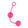 Вагінальні кульки зі зміщеним центром ваги Love Balls With Counterweight - Pink