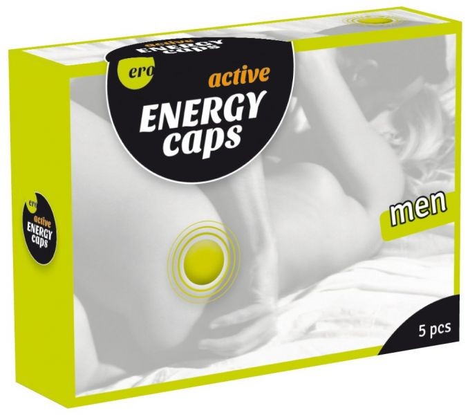 Збудливі капсули для чоловіків ERO Energy Caps (ціна 5 шт капсул в упаковці)