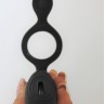 Насадка-кільце вібраційне зі стимуляцією "ETHOL" (кільце ерекційне) колір чорний