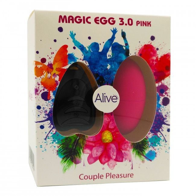 Виброяйцо Alive Magic Egg 3.0 Pink с пультом ДУ