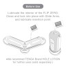 Tenga Flip Zero инновационный японский мастурбатор, 18 см (белый)