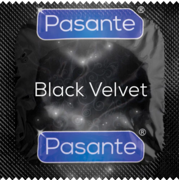 Презервативи Pasante Black Velvet чорні (по 1 шт)