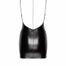 Сукня вініл, F307 Noir Handmade Mirage, з доріжкою страз по спині, чорна, розмір М