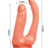 Жіночий анально-вагінальний страпон з вібрацією-Jessica, BW-022029