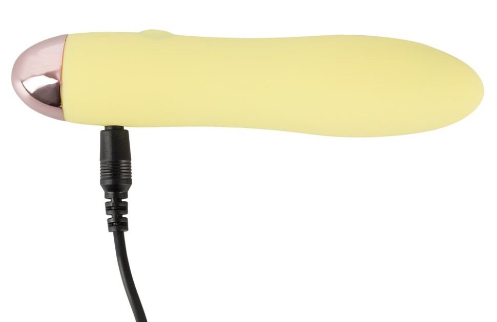 Жовтий міні-вібратор Cuties Mini Vibrator з 7 різними вібраційними режимами