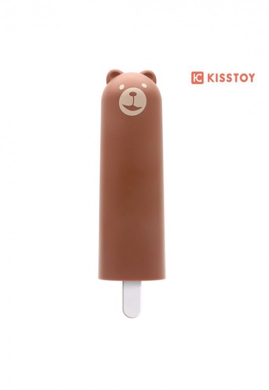 Вібратор KisToy Mr.Ted, реалістичний вібратор під виглядом морозива, діаметр 4,3 см