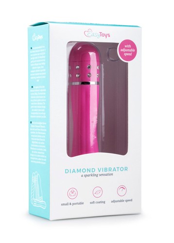 Вібратор Love Diamond Vibrator рожевий, 11 см