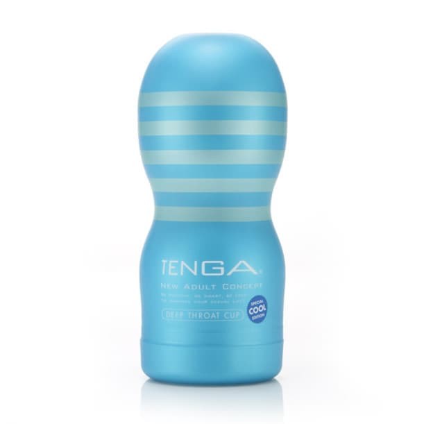 Tenga Cool Edition Deep Throat Cup - Мастурбатор с охлаждающим эффектом, 15х4,5 см (белый)