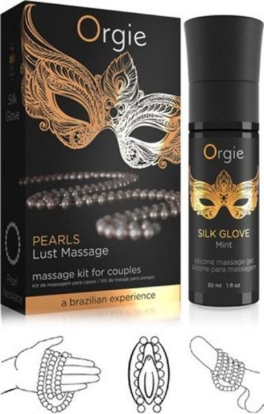 Набір для перлового масажу "PEARLS Lust Massage SET" Orgie