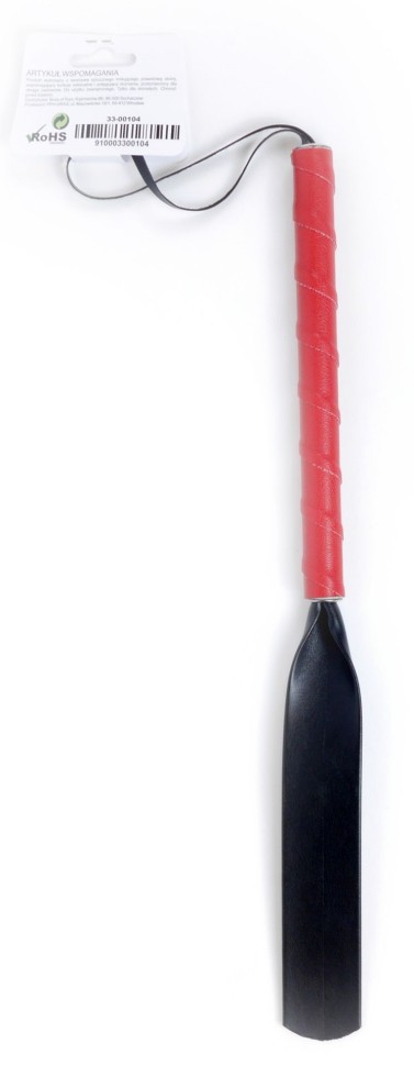 Шльопалка з колекції Fetish Boss Series - Spanking Red and Black (довжина 47 см, ширина 3,5 см), BS3300104