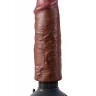 Вибратор Pipedream Vibrating King Cock 6, 15,4х4,8 см (коричневый)