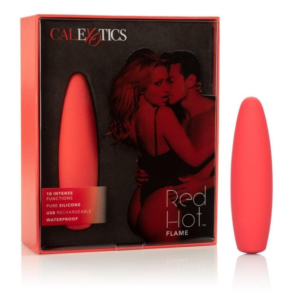 CalExotic Red Hot Flame вибромассажер 12х3.25 см.