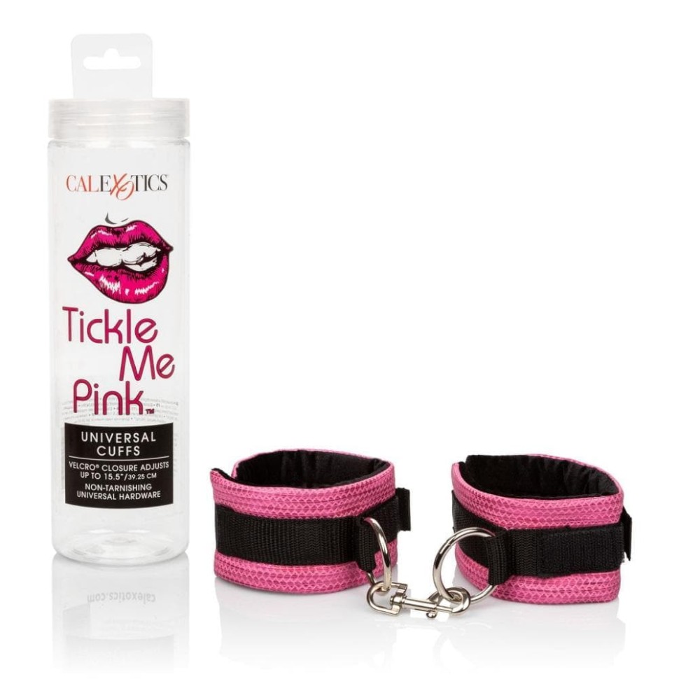 CalExotics Tickle Me Pink Universal Cuffs - универсальные дизайнерские наручники