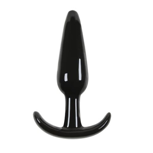 Черный анальный стимулятор Jelly Rancher T-Plug Smooth 8х3 см