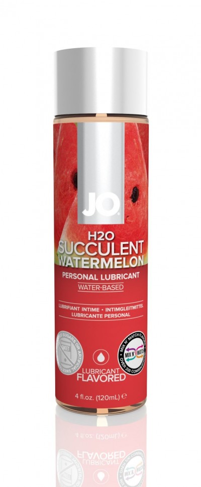 Смазка на водной основе System JO H2O - Watermelon (120 мл) без сахара, растительный глицерин