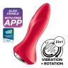 Анальна смарт-вібропробка із перлинним масажем Satisfyer Rotator Plug 1+ Red