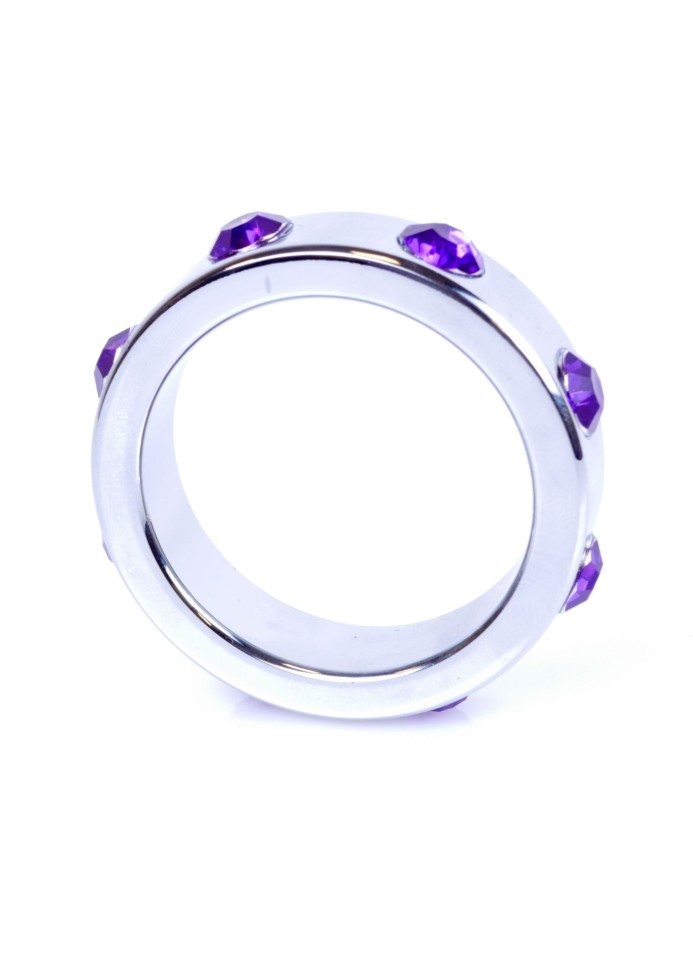 Ерекційне кільце з фіолетовим камінням