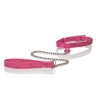 CalExotics Tickle Me Pink Collar w Leash - дизайнерский ошейник с поводком