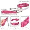 CalExotics Tickle Me Pink Collar w Leash - дизайнерский ошейник с поводком