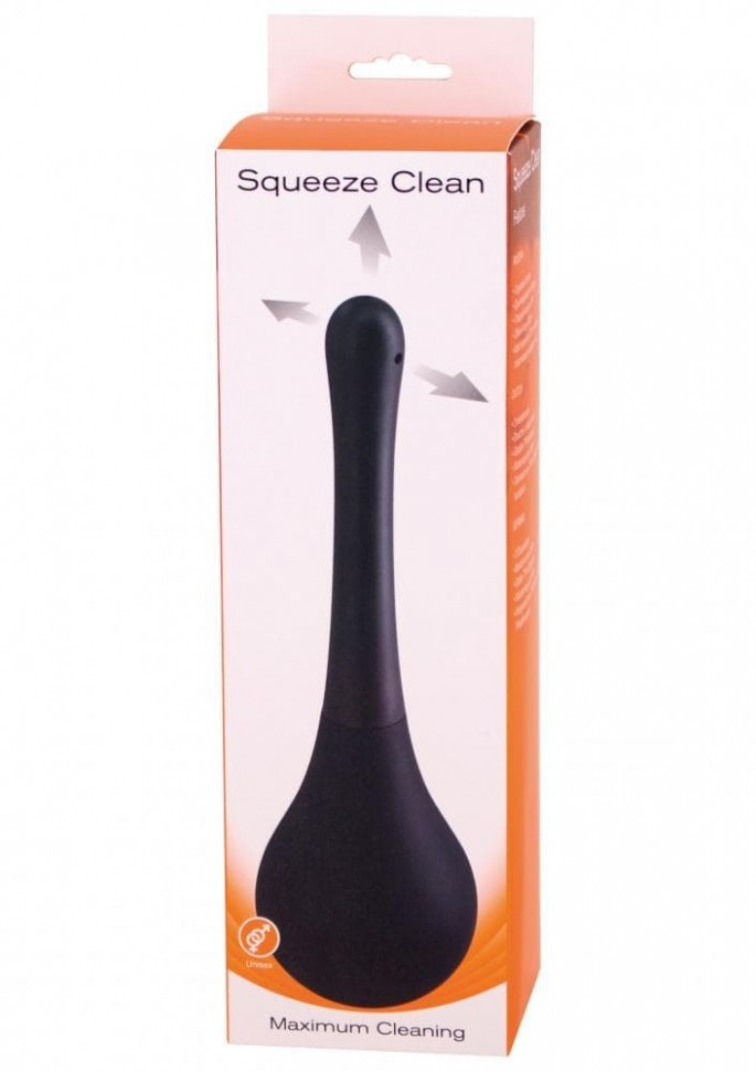 Squeeze Clean Анальный душ 250мл (черный)