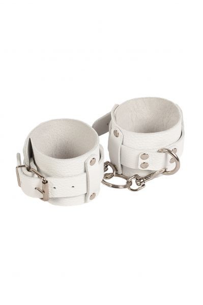 Наручники Leather Dominant Hand Cuffs, White