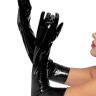 Сексуальні рукавички вище ліктів Opera Leg Avenue, вінілові, чорні, L
