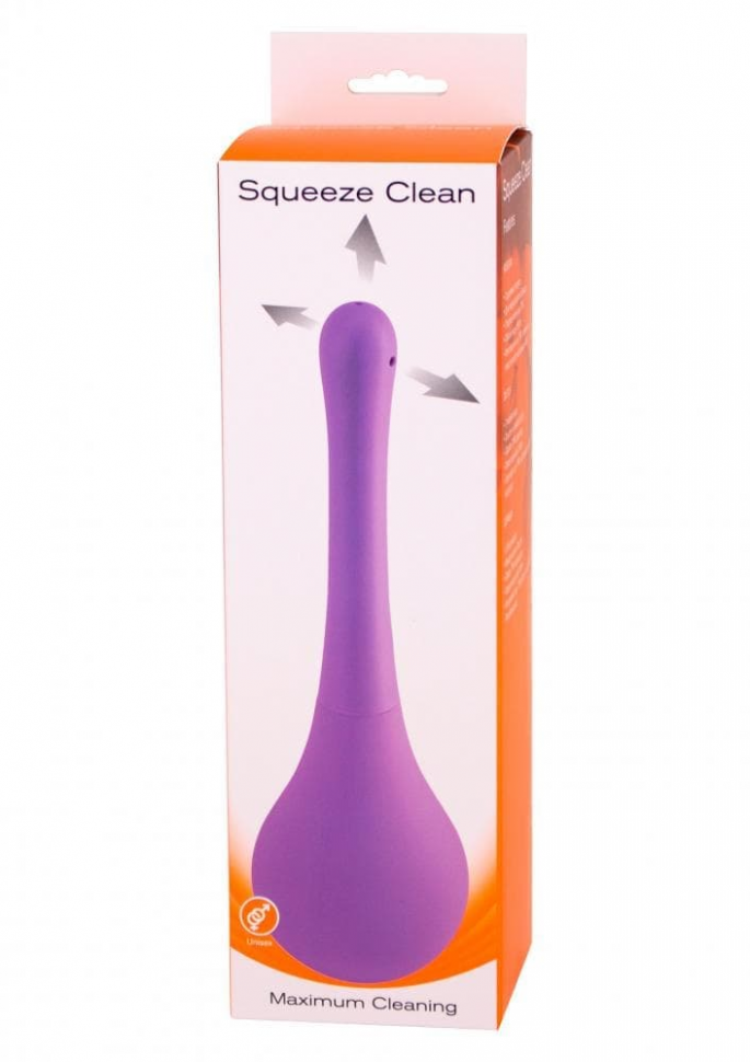 Squeeze Clean Анальный душ 250мл (фиолетовый)