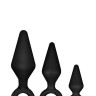 Набір анальних пробок LUXE WEARABLE NIGHT Rimmer Kit BLACK, Черный