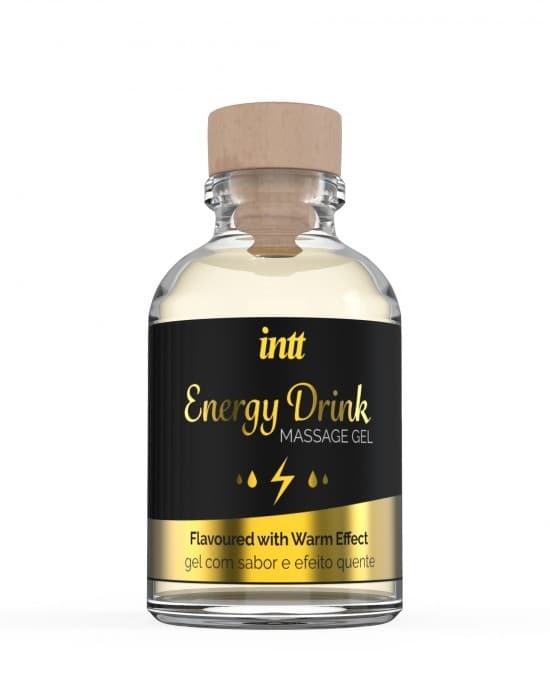 Intt Energy Drink Massage Gel - съедобный массажный гель, 30 мл