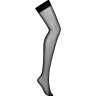 Панчохи в сіточку Obsessive S823 stockings, чорні, S/M/L