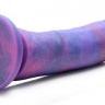 Фалоімітатор реалістичний, з блискітками, фіолетовий, 20.3 см