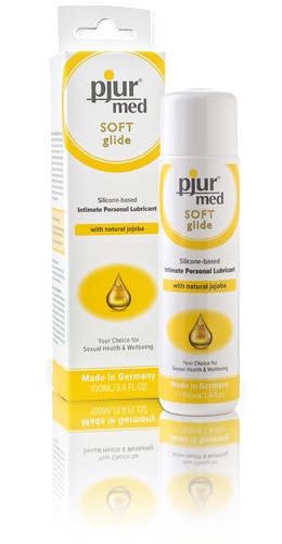 Силіконова змазка pjur MED Soft glide 100 мл з олією жожоба для дуже сухої та чутливої шкіри