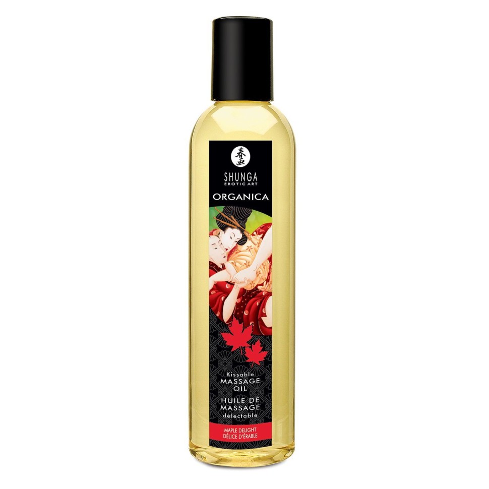 Органическое массажное масло Shunga ORGANICA - Maple Delight (250 мл) с витамином Е
