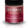Краска для тела Dona Kissable Body Paint - STRAWBERRY SOUFFLE с феромонами и афродизиаками, кисточка