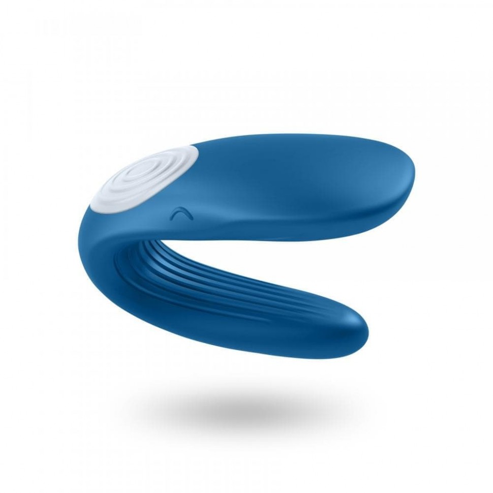 Satisfyer Partner Whale  - вибратор для пар, 9х3.5 см (синий)