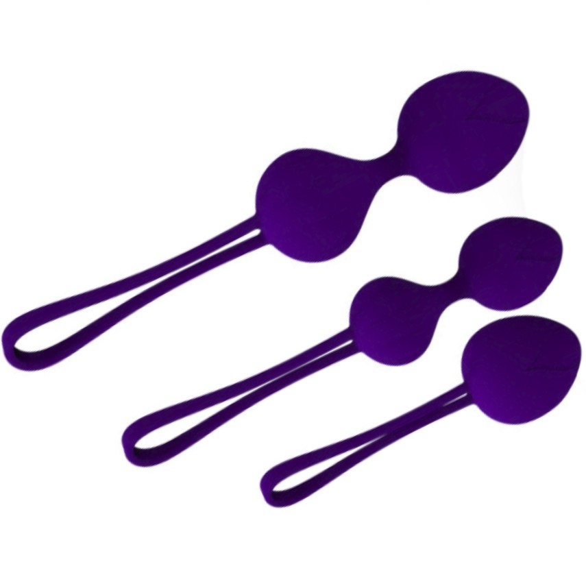 Набір вагінальних кульок Dark Purple Trio темно-фолетовий