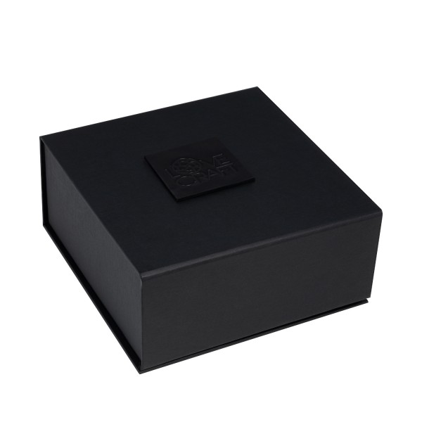 Премиум наручники LOVECRAFT черные, натуральная кожа, в подарочной упаковке