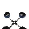 Набір манжет із пряжками для BDSM WHIPSMART DIAMOND HOGTIE BLUE