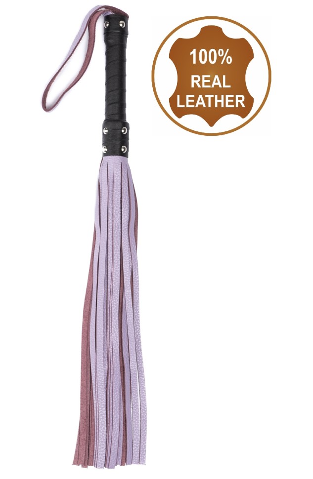 Флоггер з натуральної шкіри Flirty Leather - Lavender BM-00009
