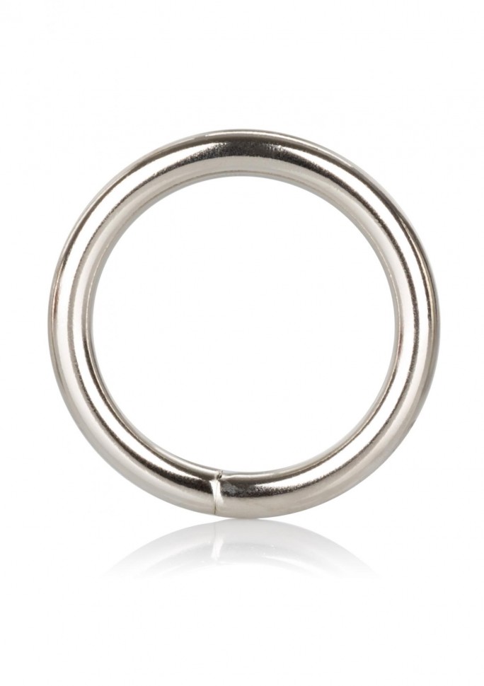 CalExotics Silver Ring Medium - металлическое эрекционное кольцо, 3,8 см