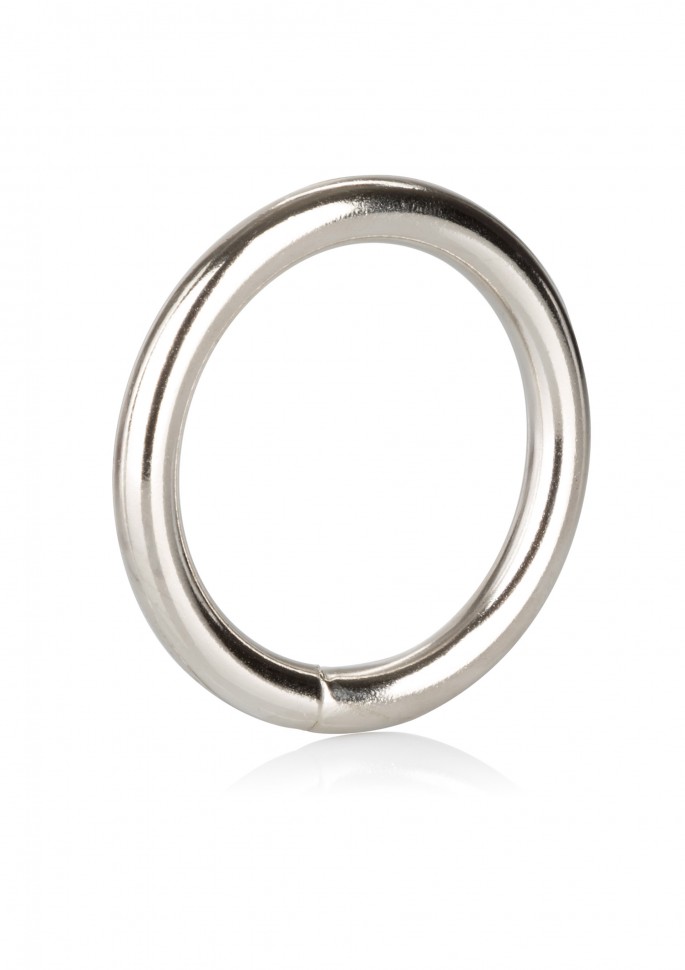 CalExotics Silver Ring Medium - металлическое эрекционное кольцо, 3,8 см