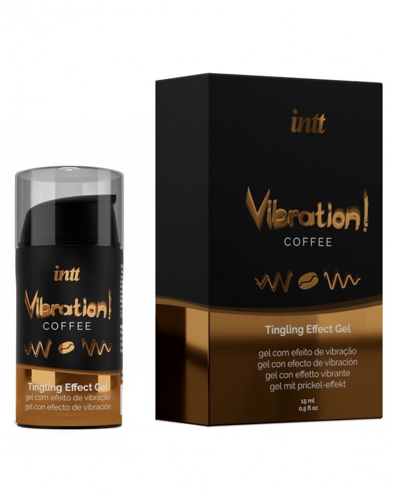 Жидкий вибратор Intt Vibration Coffee (15 мл) (подмокшая упаковка)