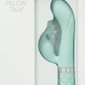 Роскошный вибратор-кролик Pillow Talk - Kinky Teal с кристаллом Сваровски, мощный