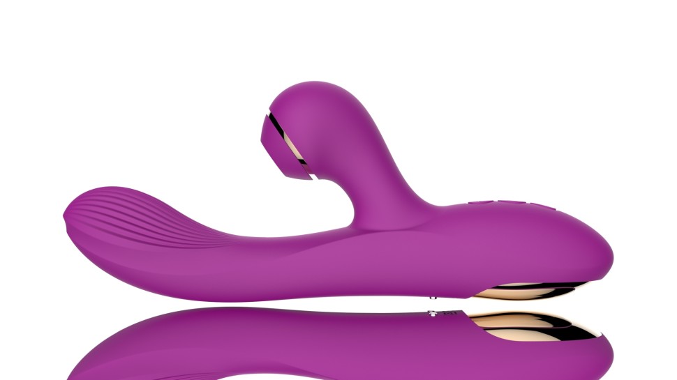 Вібратор-кролик із хвильовою стимуляцією клітора Air Pulsing Messenger, фіолетовий