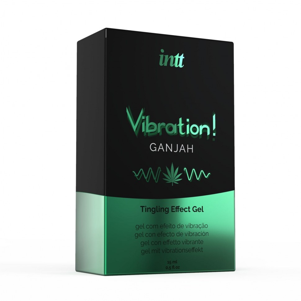 Жидкий вибратор Intt Vibration Ganjah (15 мл) (подмокшая упаковка)