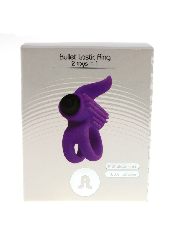 Ерекційне кільце Adrien Lastic Bullet Lastic Ring з вібрацією