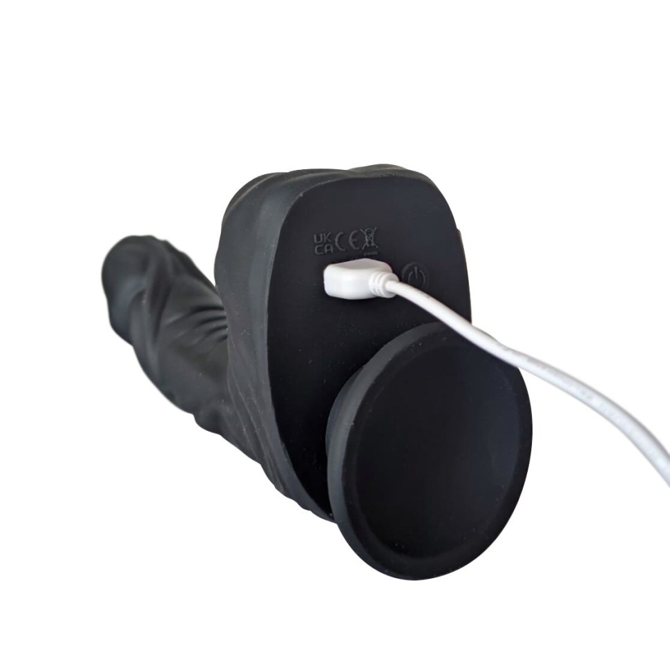 Фалоімітатор Naked Addiction – 8.6” Silicone Rotating & Thrusting Vibrating Dildo with Remote Black